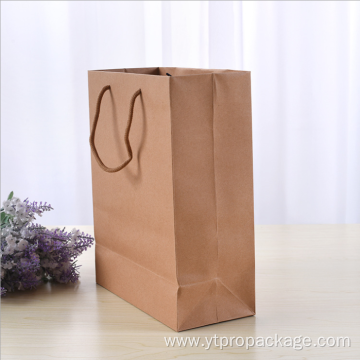 custom logo size kraft paper bags with handle